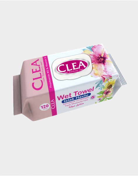 Clea fantasy Wet Towel 120 pcs Fliptop / Flower 